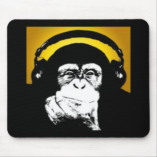 Tapis de souris du DJ de singe
