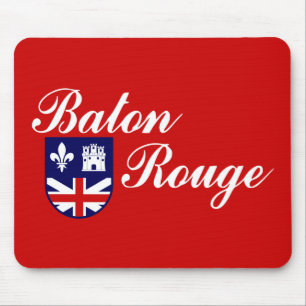 Tapis de souris du drapeau de Baton Rouge, Louisia