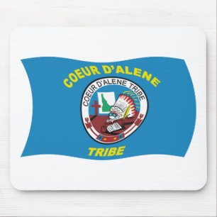Tapis de souris du drapeau de Coeur d'Alene