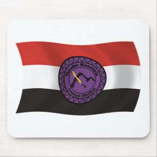 Tapis de souris du drapeau de la nation Lenape de 