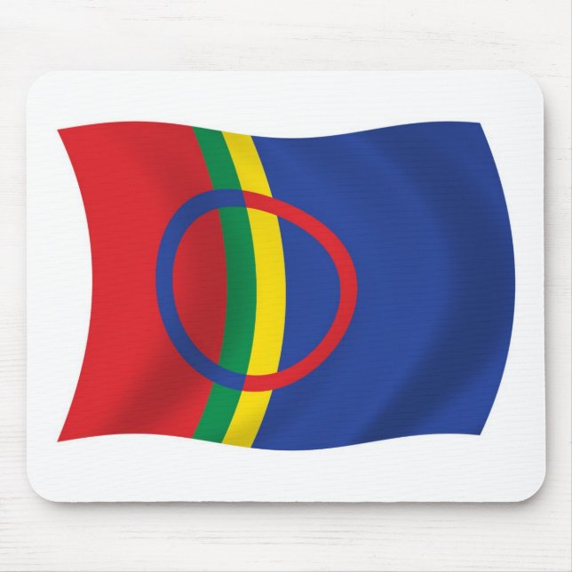 Tapis de souris du drapeau du peuple Sami (Devant)
