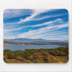 Tapis de souris du lac Cachuma Vue panoramique d