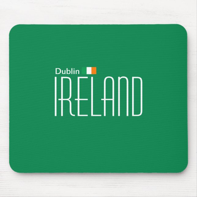 Tapis De Souris Dublin, Irlande Mousepad (Devant)