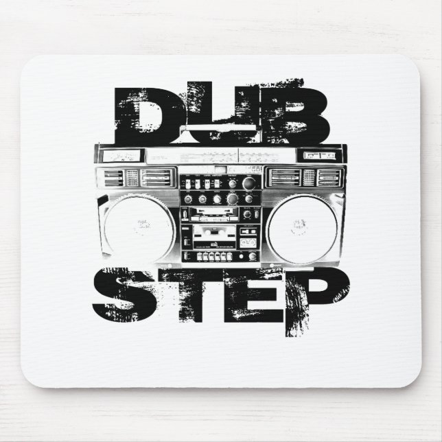 Tapis De Souris Dubstep Boombox noir (Devant)