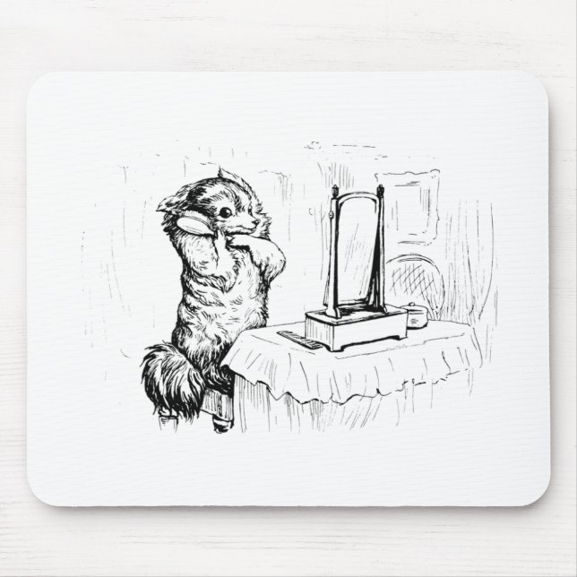 Tapis De Souris Duchess the Dog Brushing her Hair (Beatrix Potter) (Devant)