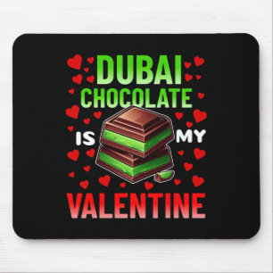 Tapis De Souris Dui Chocolate est mon Valentin Funny Chocolate Amo
