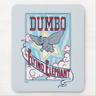 Tapis De Souris Dumbo   "L'éléphant volant" Circus Art
