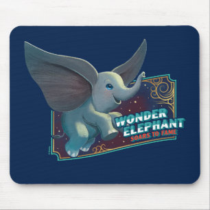 Tapis De Souris Dumbo  Merveilleux Eléphant S'Enfonce Dans L'Art 