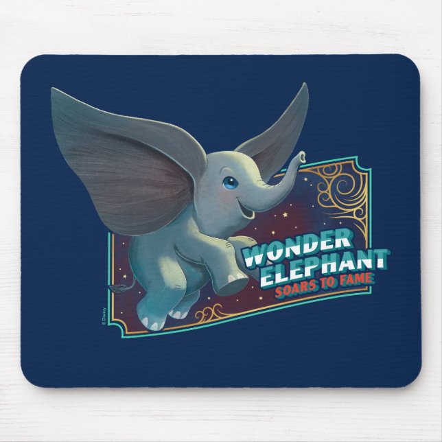 Tapis De Souris Dumbo | Wonder Elephant S'Enfonce Pour Fame Circus (Devant)