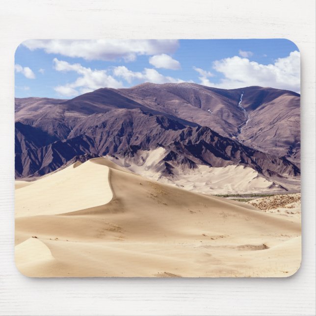 Tapis De Souris Dunes de sable près du monastère de Samye - Tibet (Devant)
