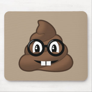 Tapis De Souris Dunette nerd Emoji en verre