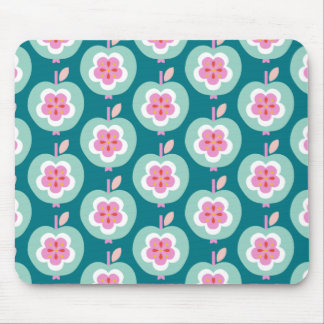 Tapis De Souris Dutch Retro Apple Turquoise
