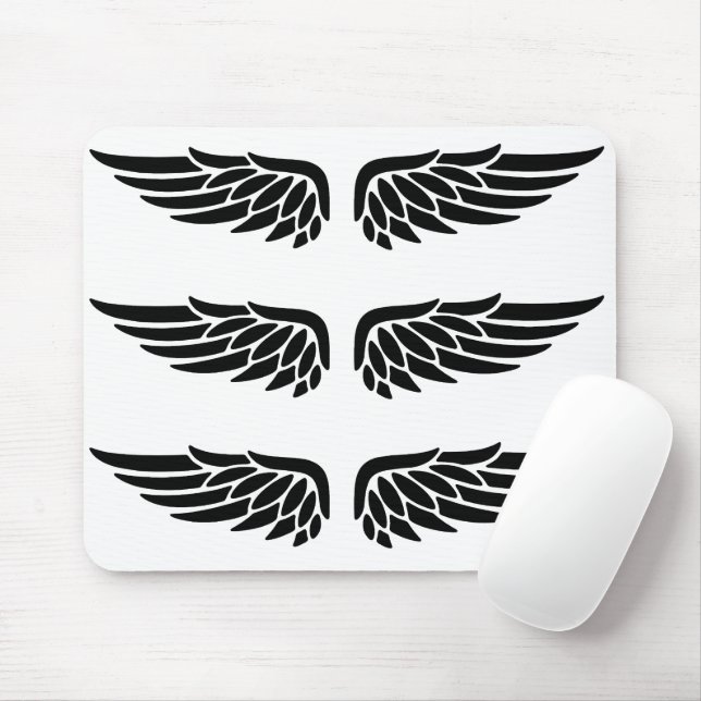 Tapis De Souris Eagle Wing Black&White Mouse Pad (Avec souris)