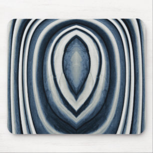 Tapis De Souris Earth Toned Blue Abstract Pattern