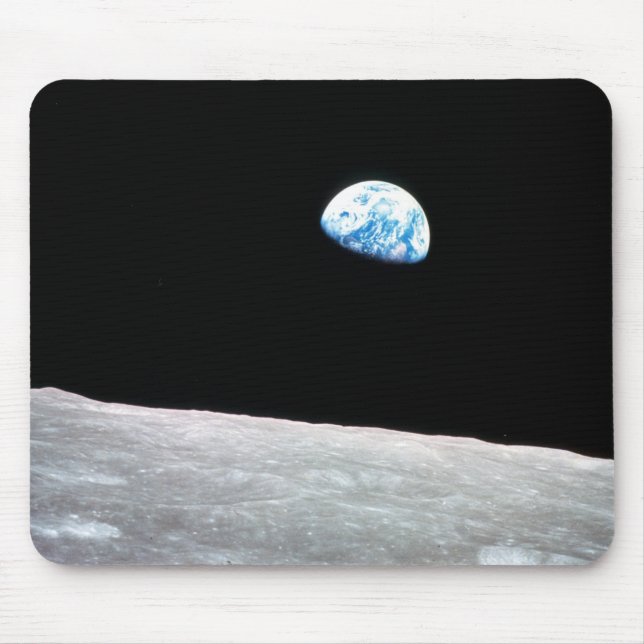 Tapis De Souris Earthrise - la perspective lunaire (Devant)