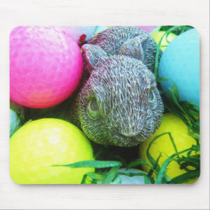 Tapis De Souris Easter Eggs, Rabbit , Golf Balls