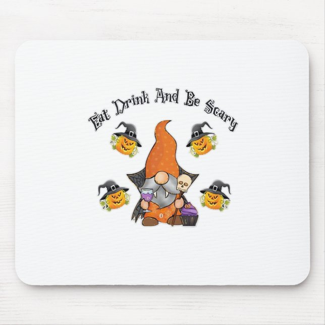 Tapis De Souris Eat Drink And Be Scary Basic Casual (Devant)