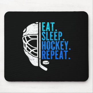 Tapis De Souris Eat Sleep Hockey Repeat Funny Boys Hockey Player 