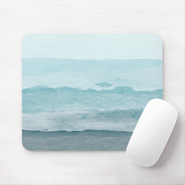 Tapis De Souris Eau bleu mer Abstraite (Avec souris)