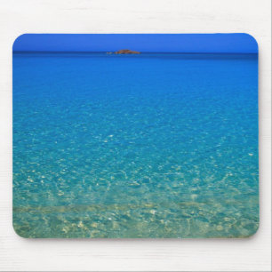 Tapis De Souris Eau bleue, îles Exuma, Bahamas.