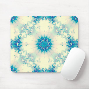 Tapis De Souris Eau congelée Flocon d'hiver bleu gelé