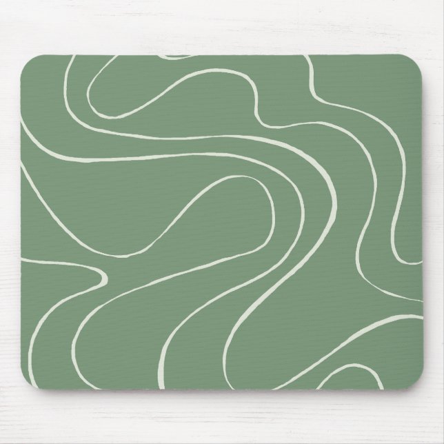 Tapis De Souris Ebb et flux 2 en vert (Devant)