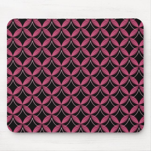 Tapis De Souris Éblouissant Fuchsia Uptown Glam Mousepad (Devant)