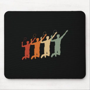 Tapis De Souris Ecg Heartbeat Badminton Player Navette Sports Smas