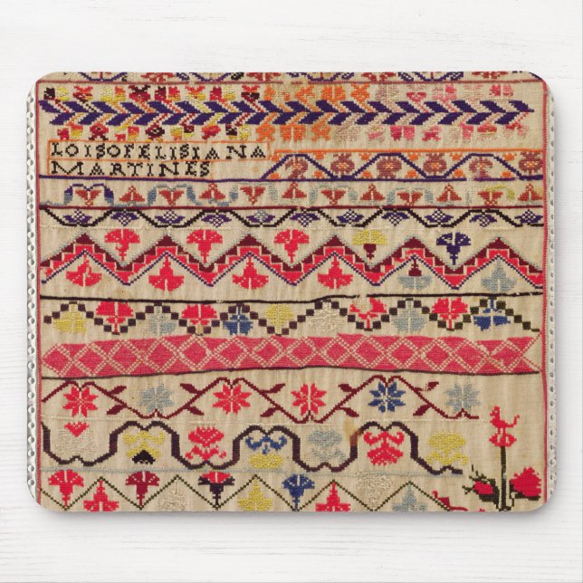 Tapis De Souris Échantillonneur de broderie (Devant)