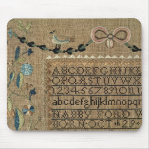 Tapis De Souris Échantillonneur par N.Ford, 1799, New Hampshire
