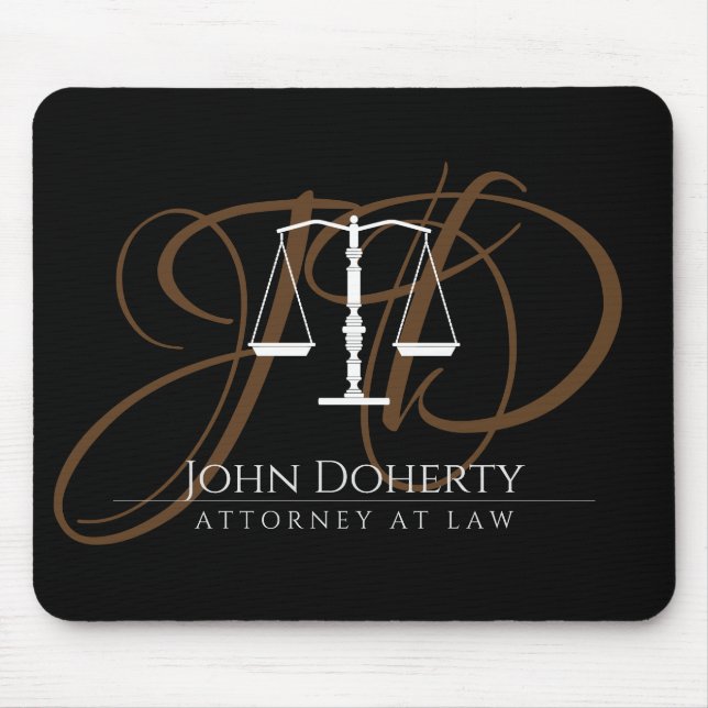 Tapis De Souris Échelles de justice | Droit (Devant)