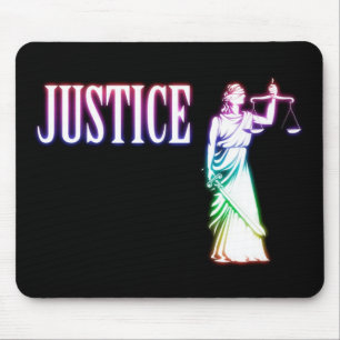 Tapis De Souris Échelles de Themis de justice