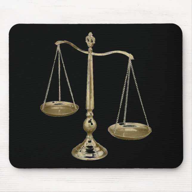 Tapis De Souris échelles d'or de justice (Devant)