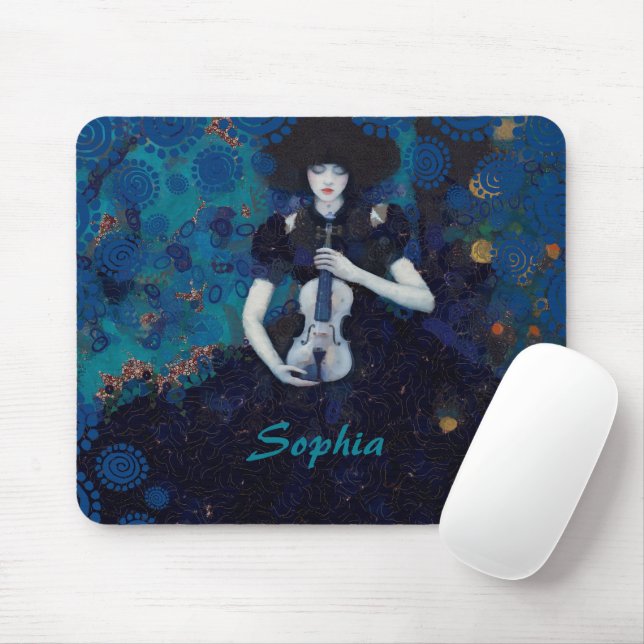 Tapis De Souris Echoes of Silence: A Violin’s Song of Healing (Avec souris)