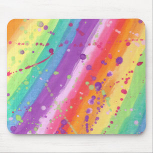Tapis De Souris Éclaboussure d'arc-en-ciel