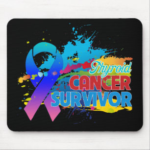 Tapis De Souris Éclaboussure de couleur - survivant de cancer de
