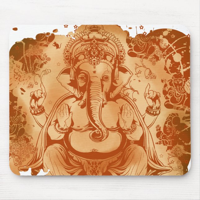 Tapis De Souris éclaboussure de rouille de ganesh (Devant)