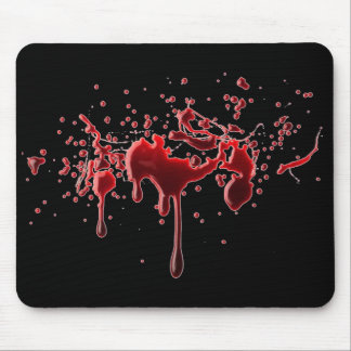 Tapis De Souris Éclaboussure Mousepad de sang