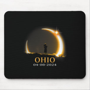 Tapis De Souris Eclipse 2024 Ohio Total Solaire Eclipse 1