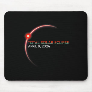 Tapis De Souris Éclipse Éclipse totale de Soleil 2024 2