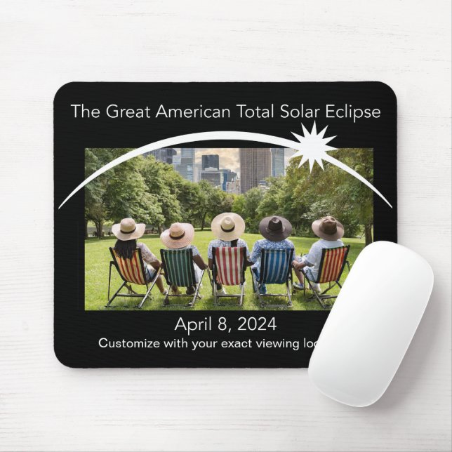 Tapis De Souris Eclipse photo mousepad (Avec souris)