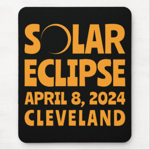 Tapis De Souris Éclipse solaire 2024 Cleveland Ohio