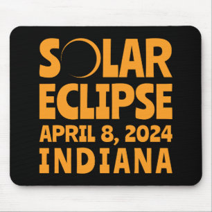 Tapis De Souris Éclipse solaire 2024 Indiana