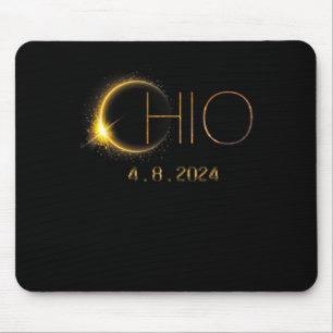 Tapis De Souris Éclipse solaire 2024 Total Éclipse solaire État Oh
