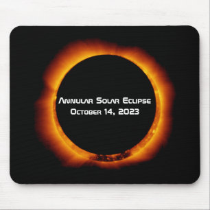 Tapis De Souris Éclipse solaire annuelle 2023