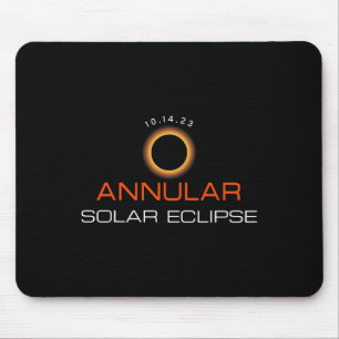 Tapis De Souris Éclipse solaire Annulaire 14 octobre Amoureux de l