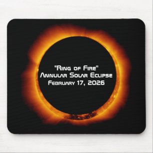 Tapis De Souris Éclipse solaire annulaire de 2026