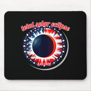 Tapis De Souris Éclipse solaire d'Amérique Texas 4.8.24 totale Écl