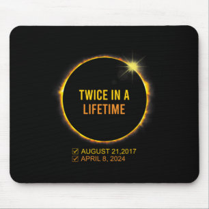 Tapis De Souris Éclipse Solaire Deux Fois Dans Un Éclip Solaire De