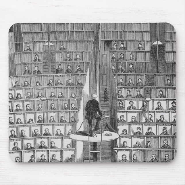 Tapis De Souris École adulte dans la chapelle, sur le système (Devant)